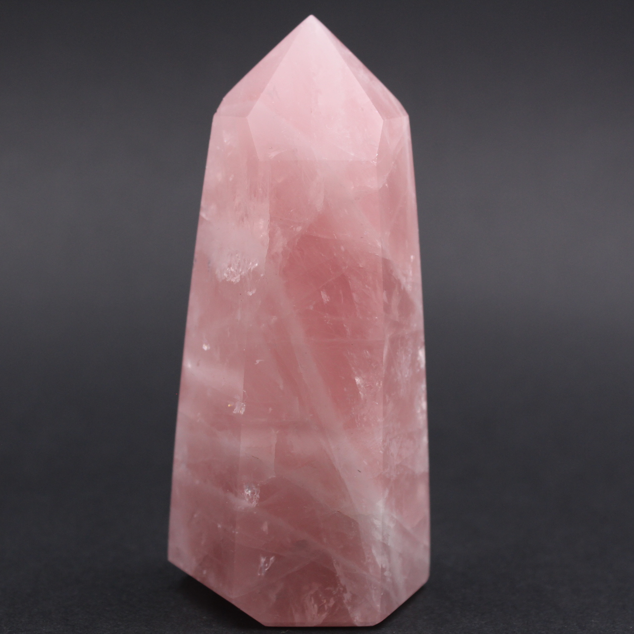 Rose quartz prism