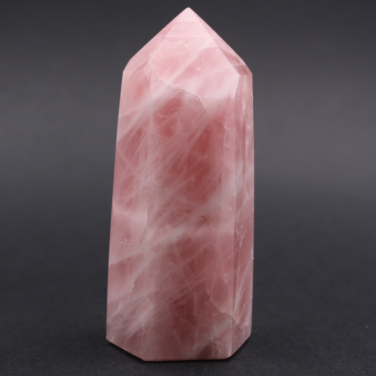 Rose quartz prism