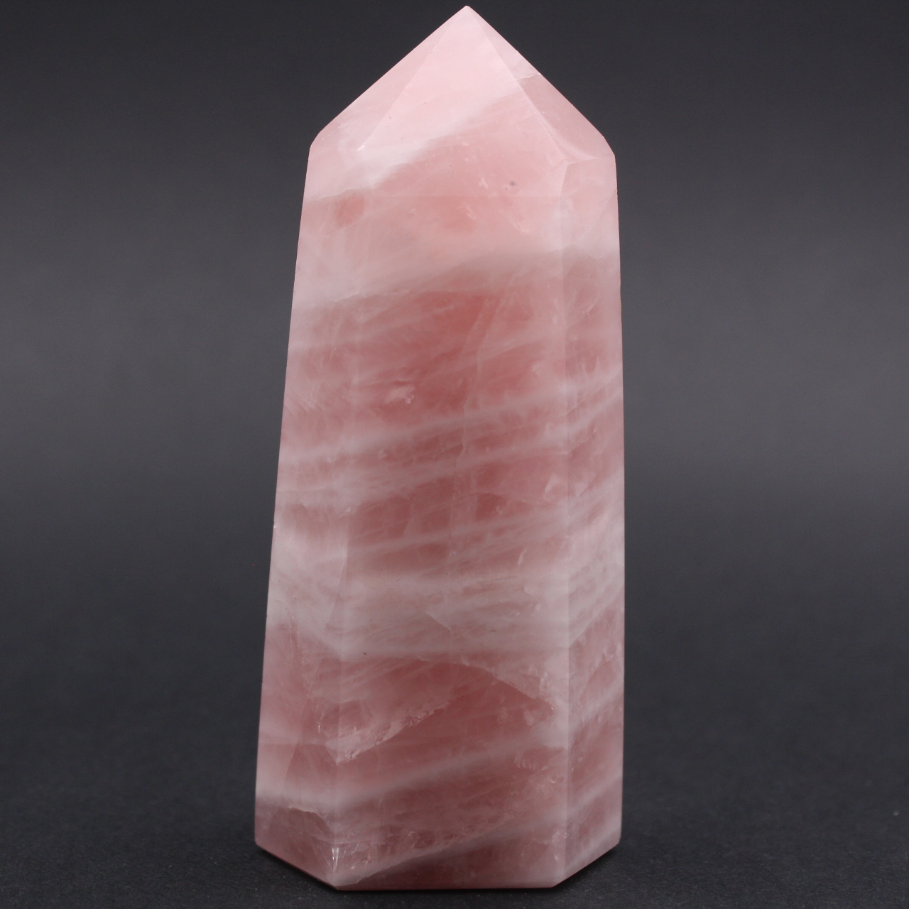 Rose quartz prism