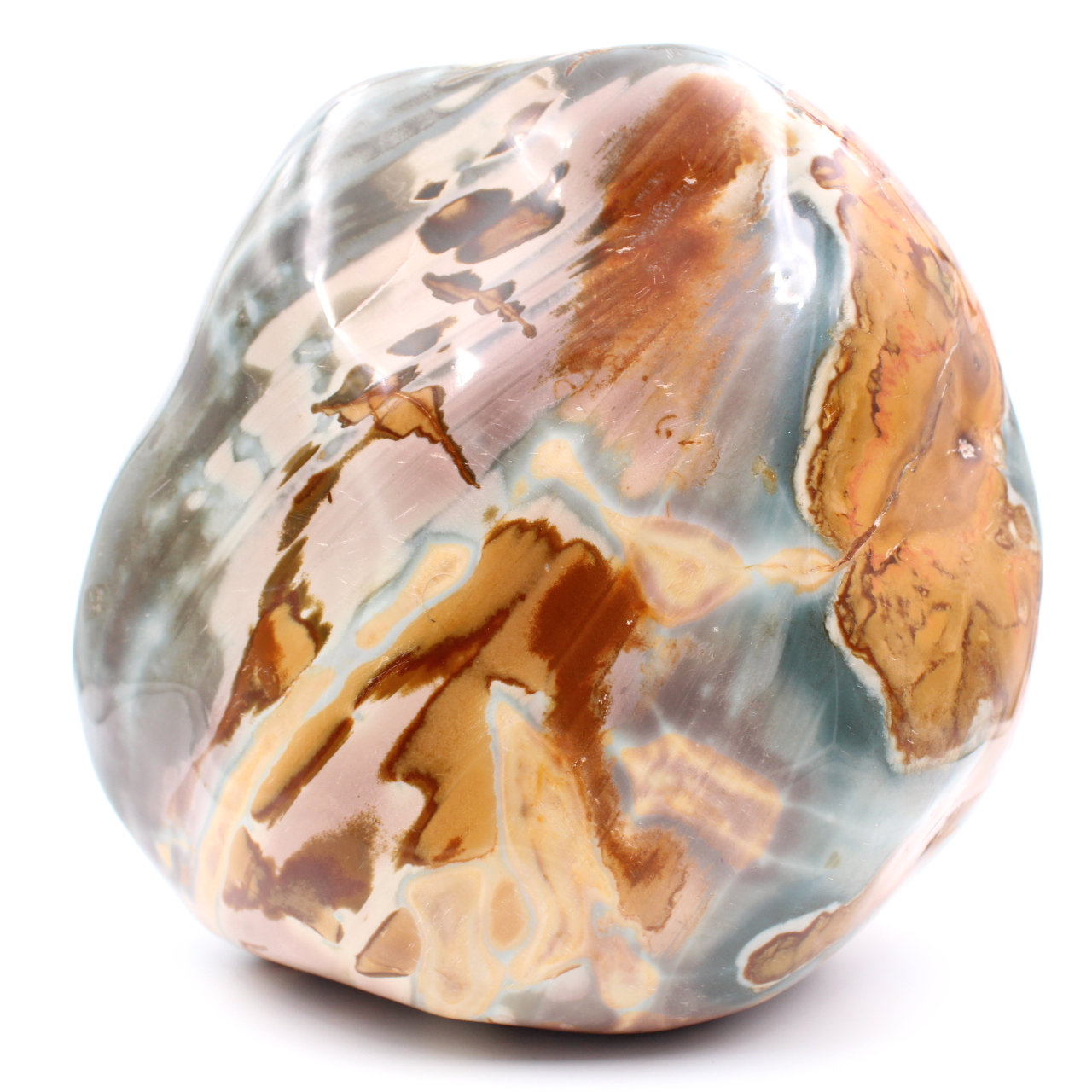 Large 6 kilo block of printed jasper, decoration stone