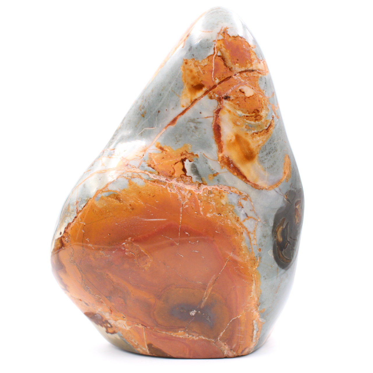 Fully Polished Freeform Printed Jasper