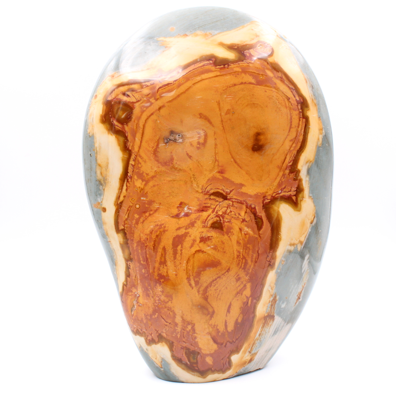 Face print jasper, 3 kilo, polished decorative stone