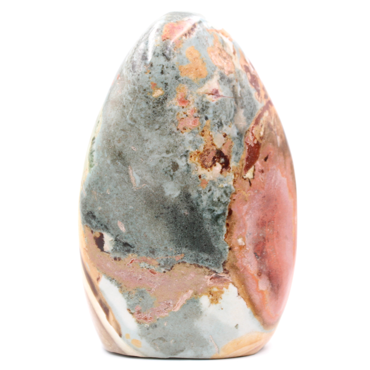 Polished block ornament print jasper