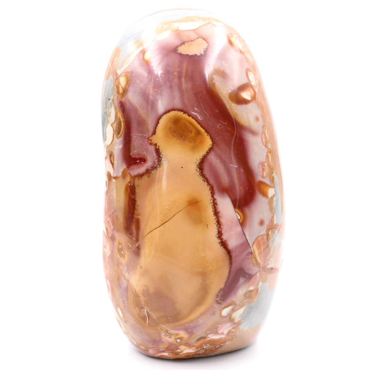 Multicolored printed jasper, decorative stone