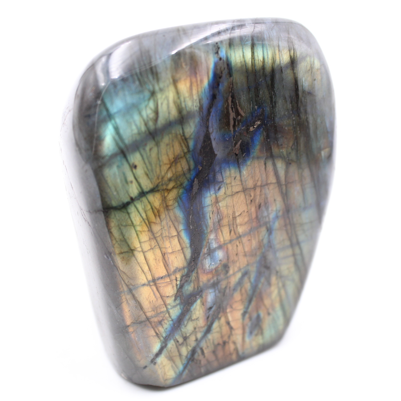 Yellow Labradorite Stone Decoration Free Form