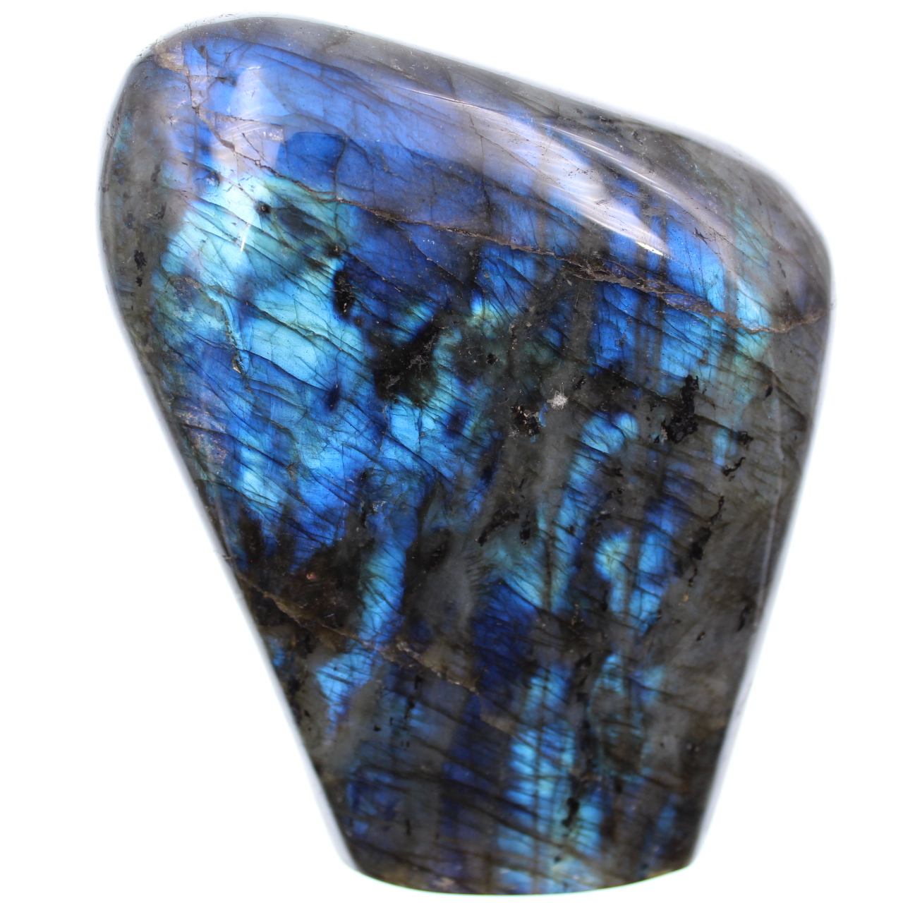 Ornamental freeform in blue labradorite