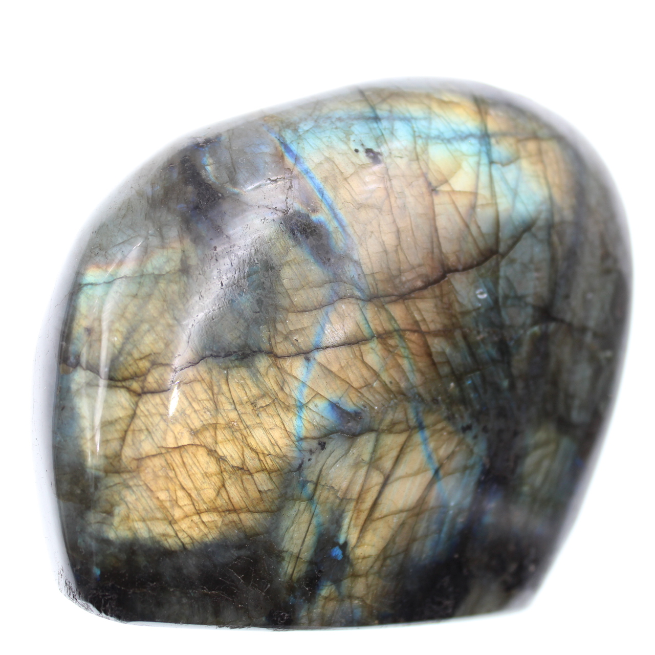 Orange and yellow labradorite for decoration