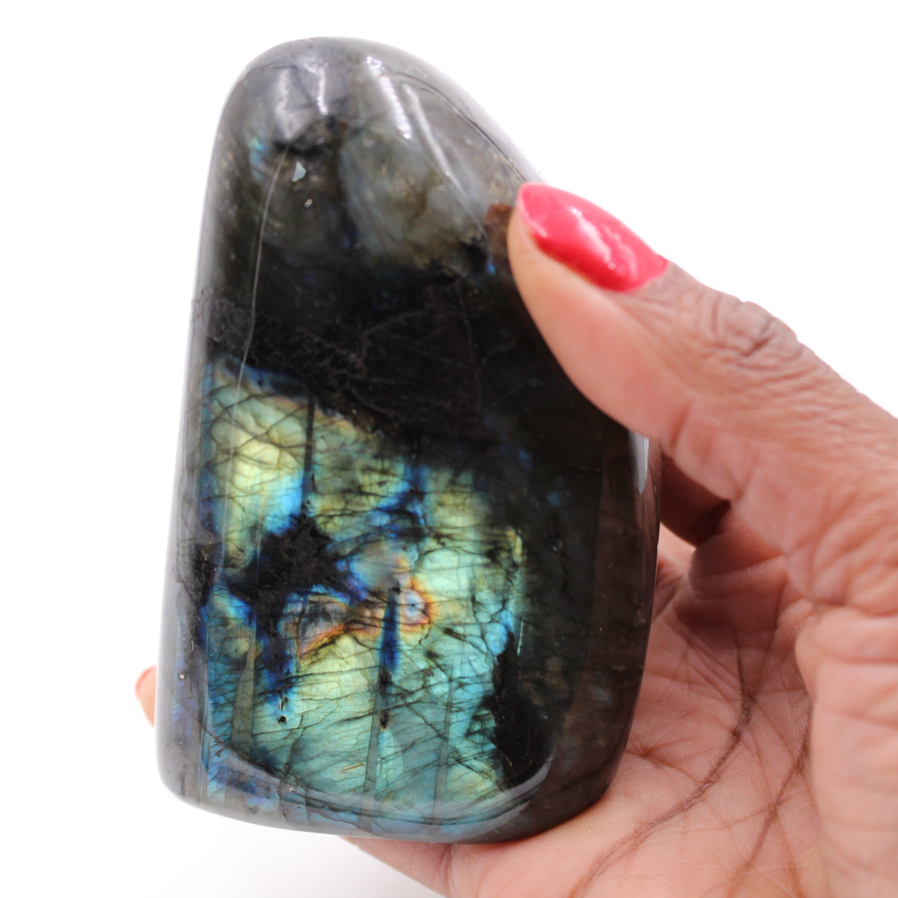 Polished labradorite for decoration