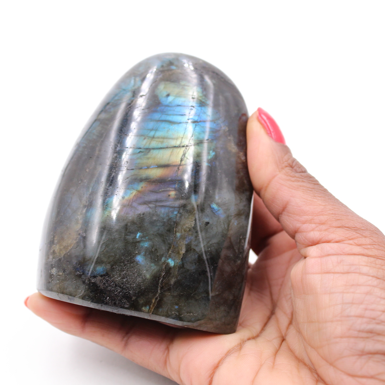 Polished labradorite for ornament