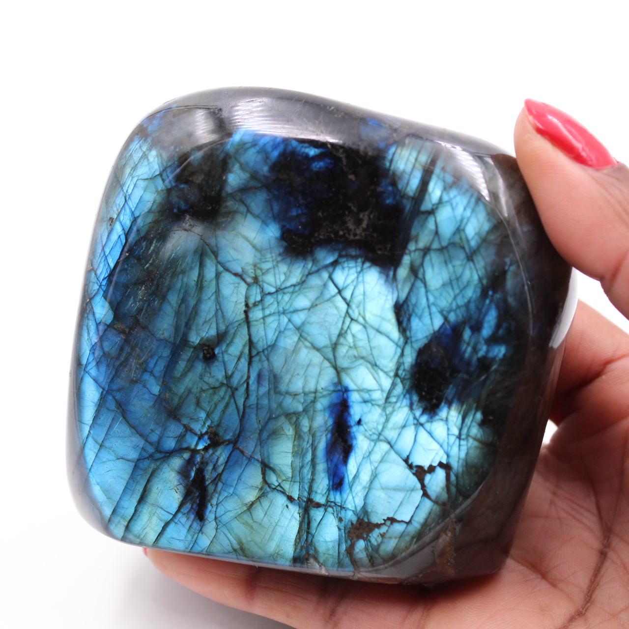 Polished labradorite for ornament