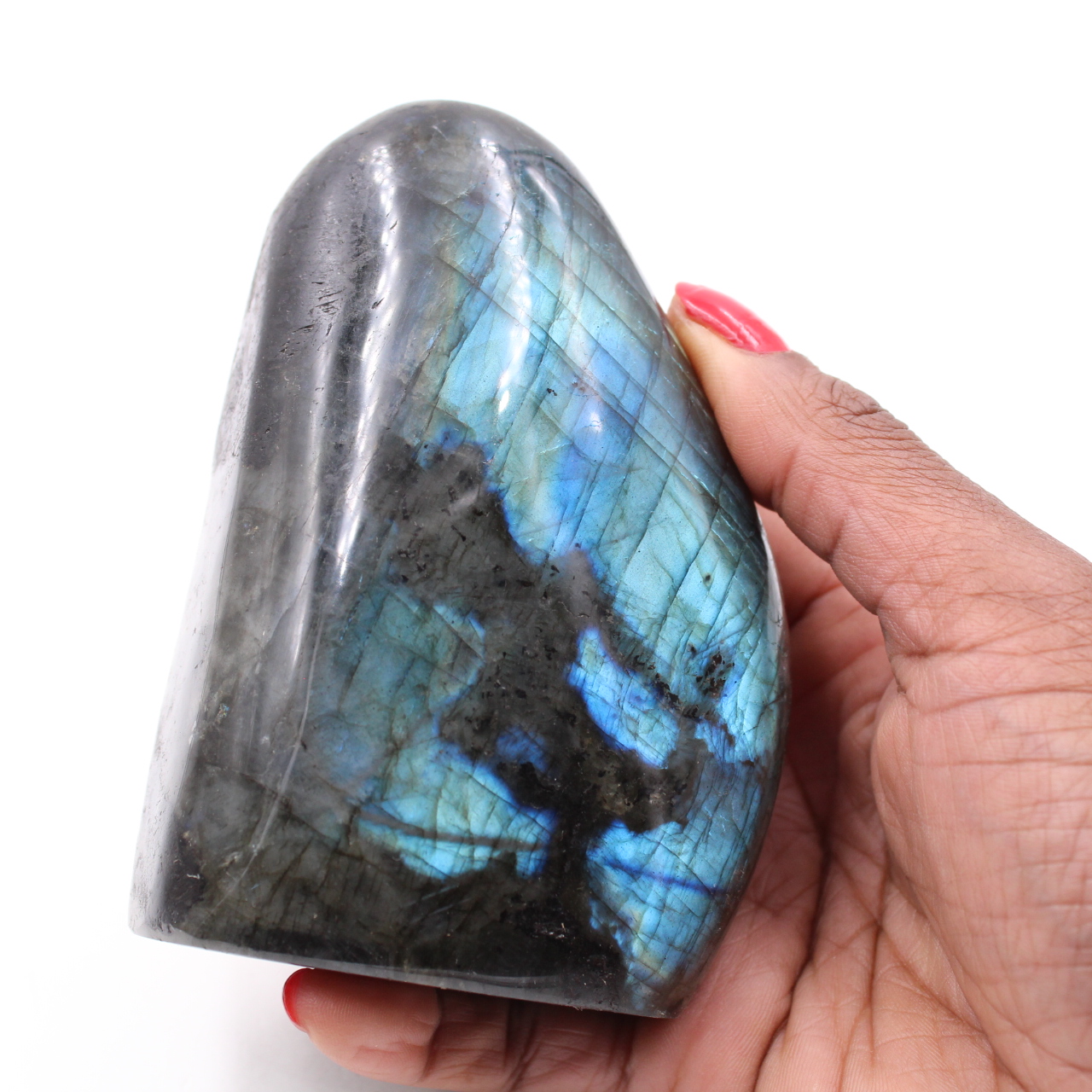Polished labradorite for ornament