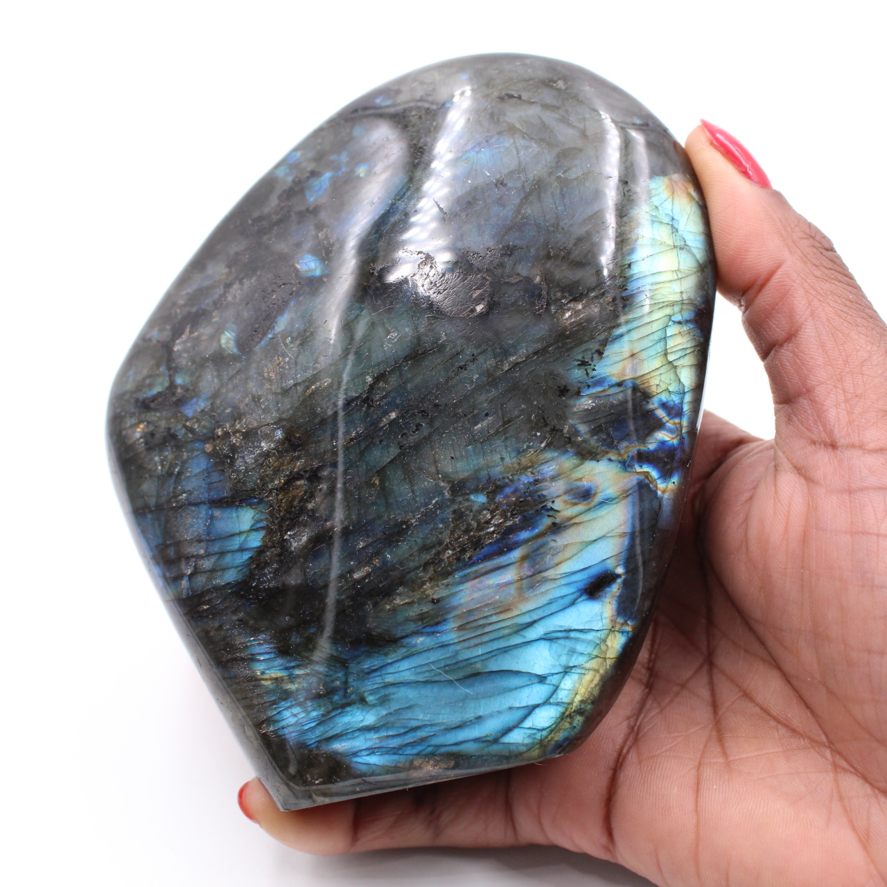 Labradorite laying stone