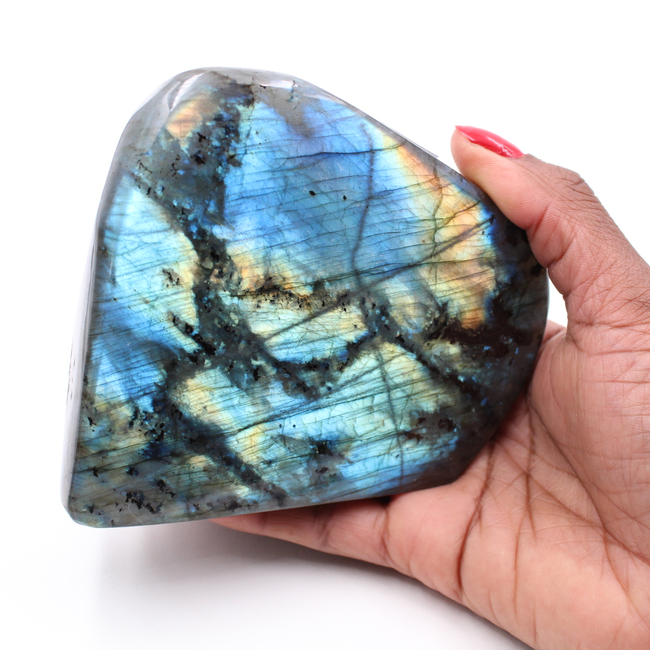Polished labradorite for decoration