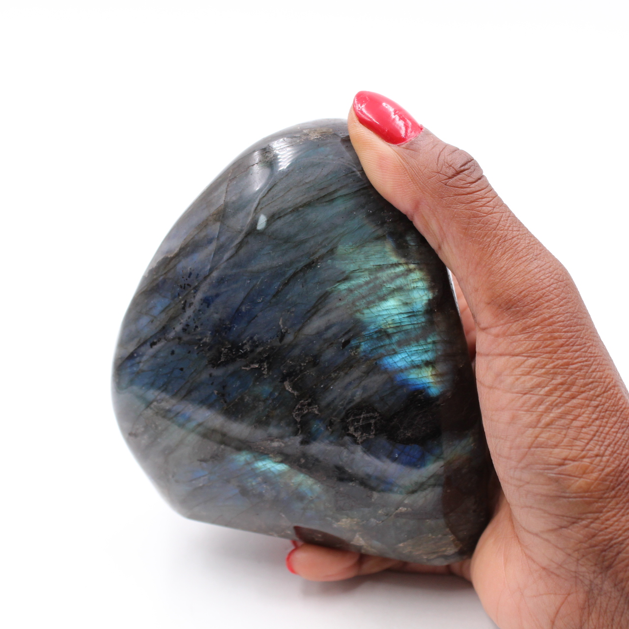 Polished labradorite for ornament