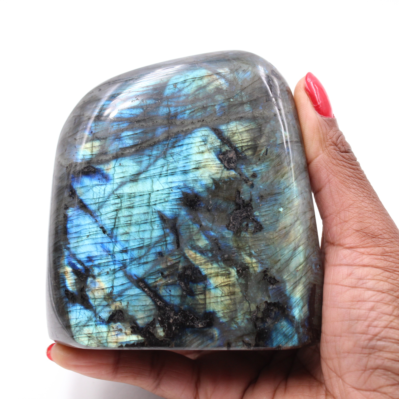Labradorite block