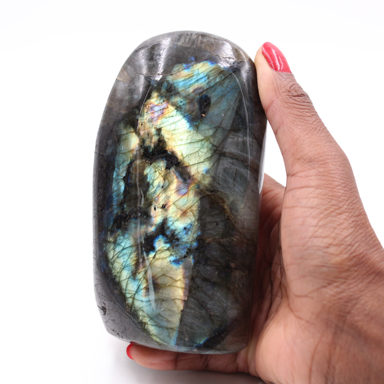 Polished labradorite for decoration