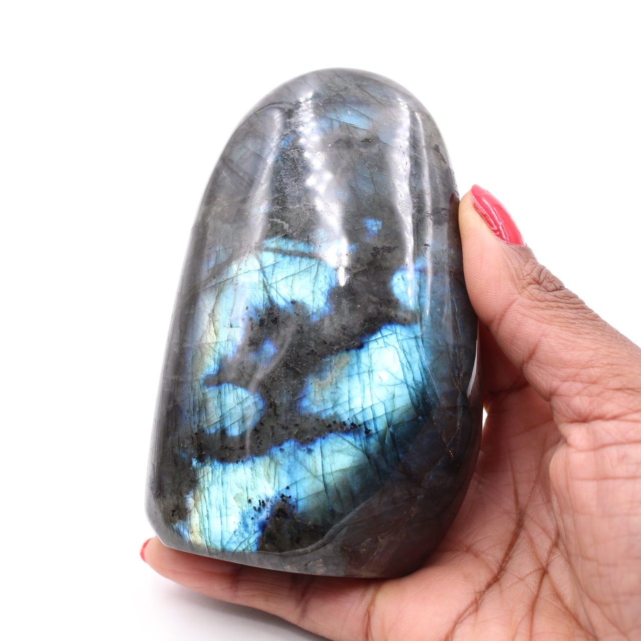 Polished labradorite for ornament