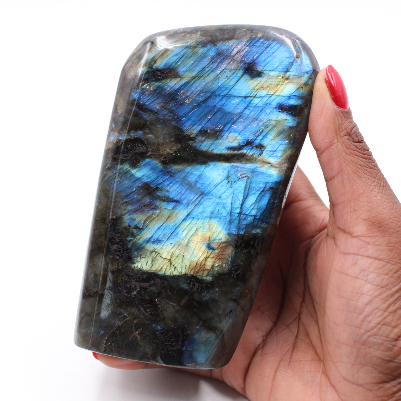 Labradorite block