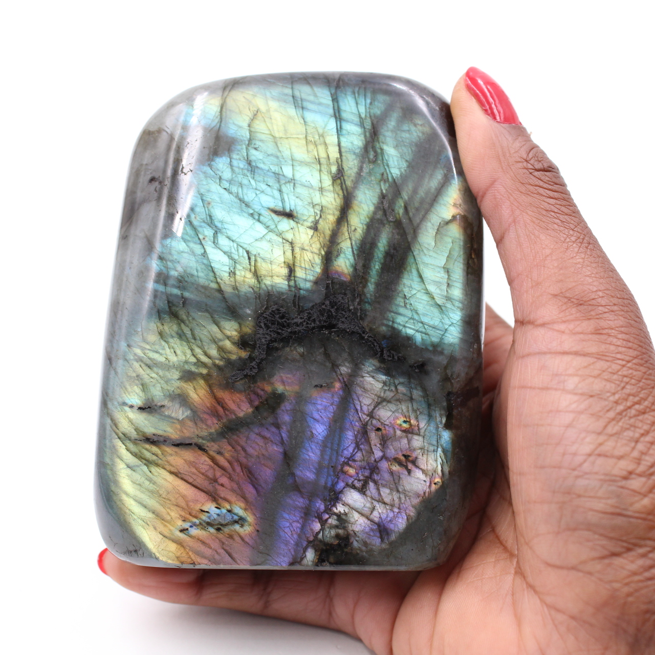 Polished labradorite for decoration