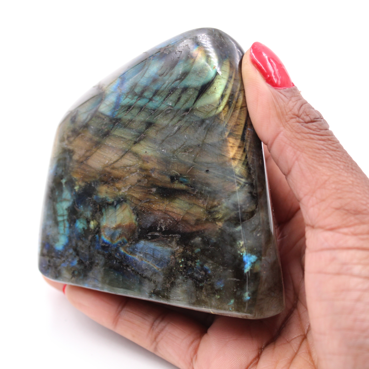 Polished labradorite for ornament