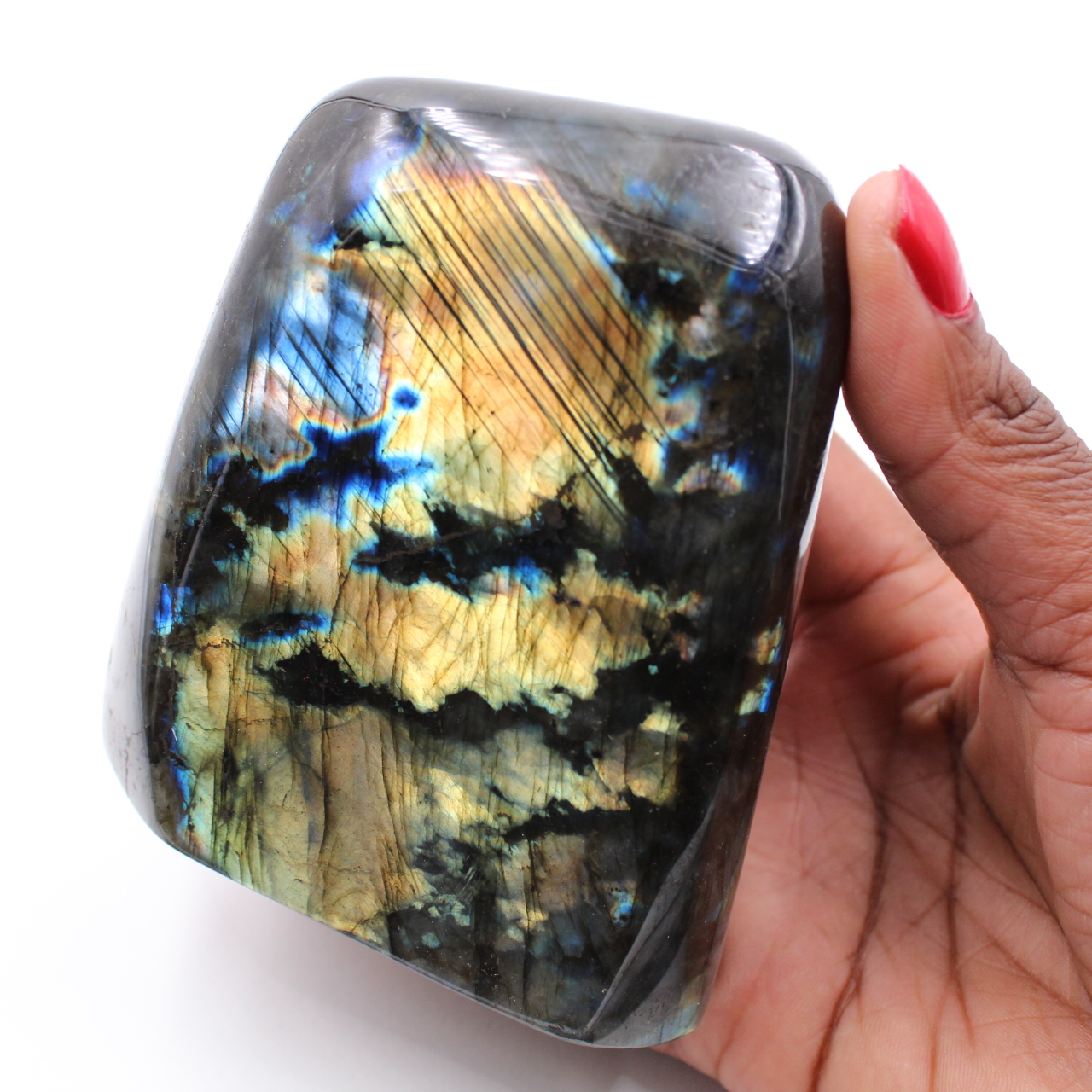 Labradorite block
