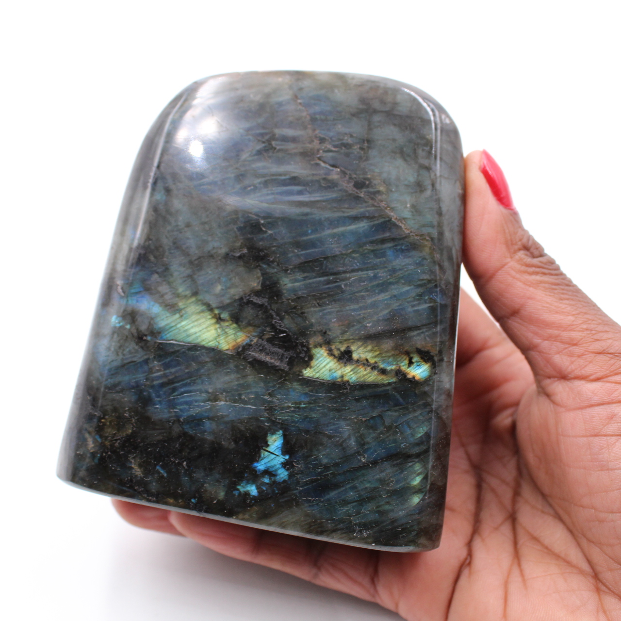 Polished labradorite for decoration