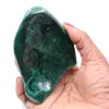 Semi-polished malachite stone - 0