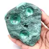 Semi-polished malachite block - 0