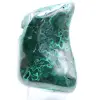 Semi-polished malachite stone - 0