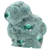 Semi-polished malachite block - 0