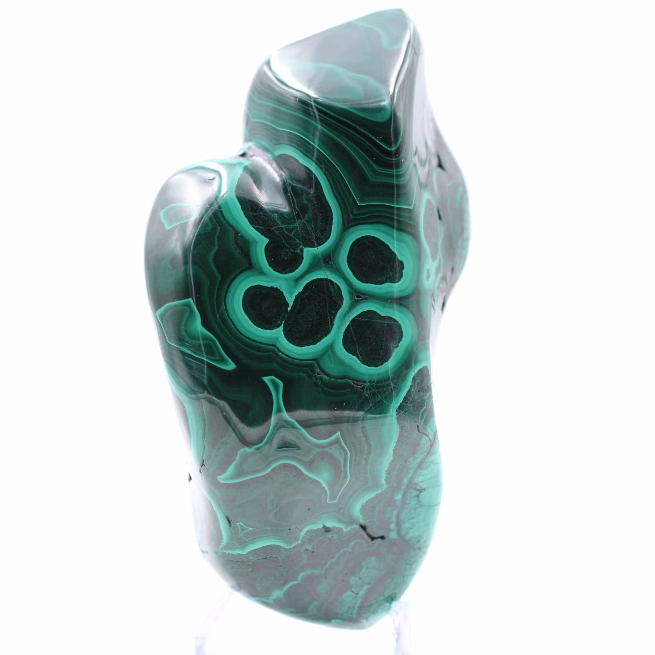 Malachite polished stone