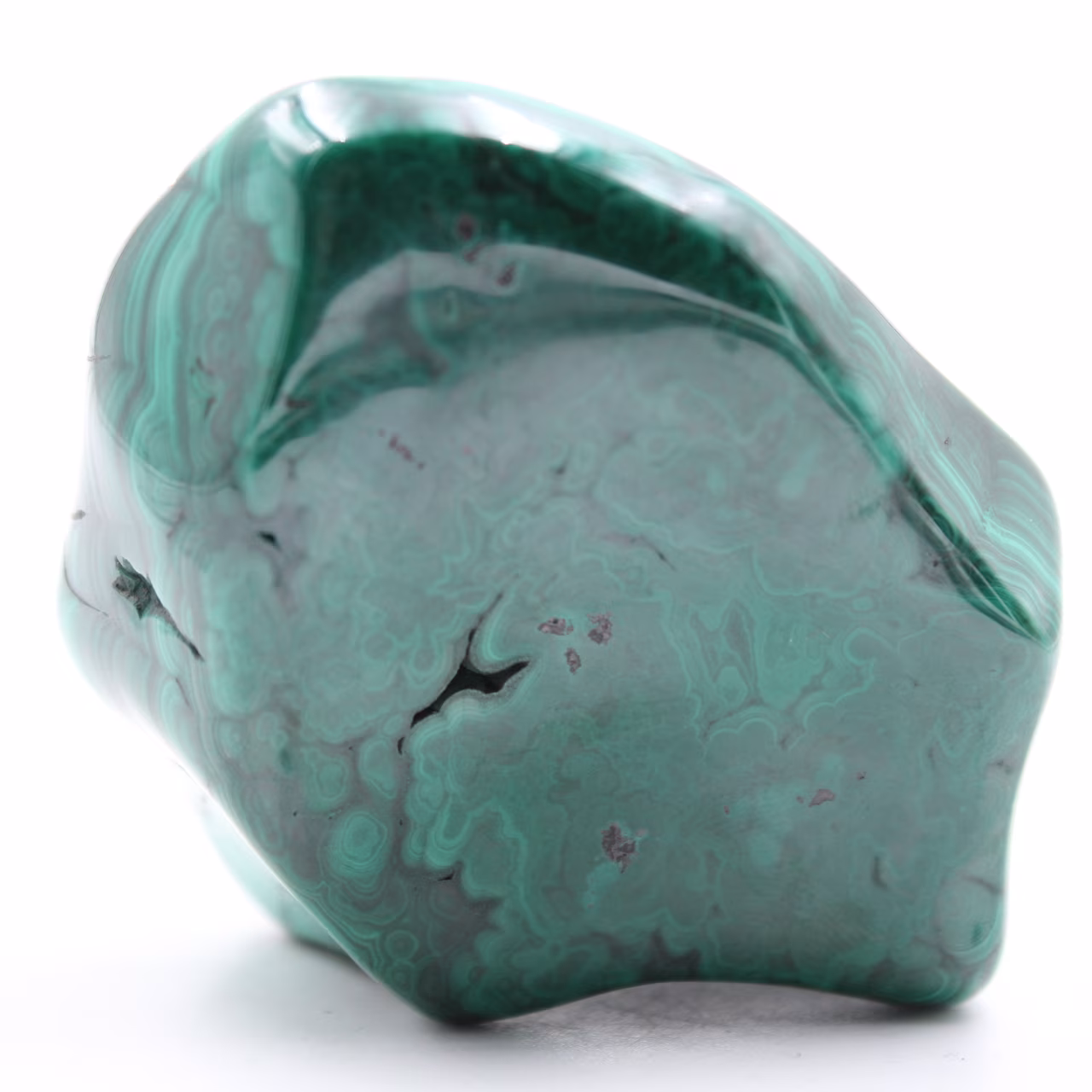 Polished malachite