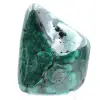 Polished malachite block - 0