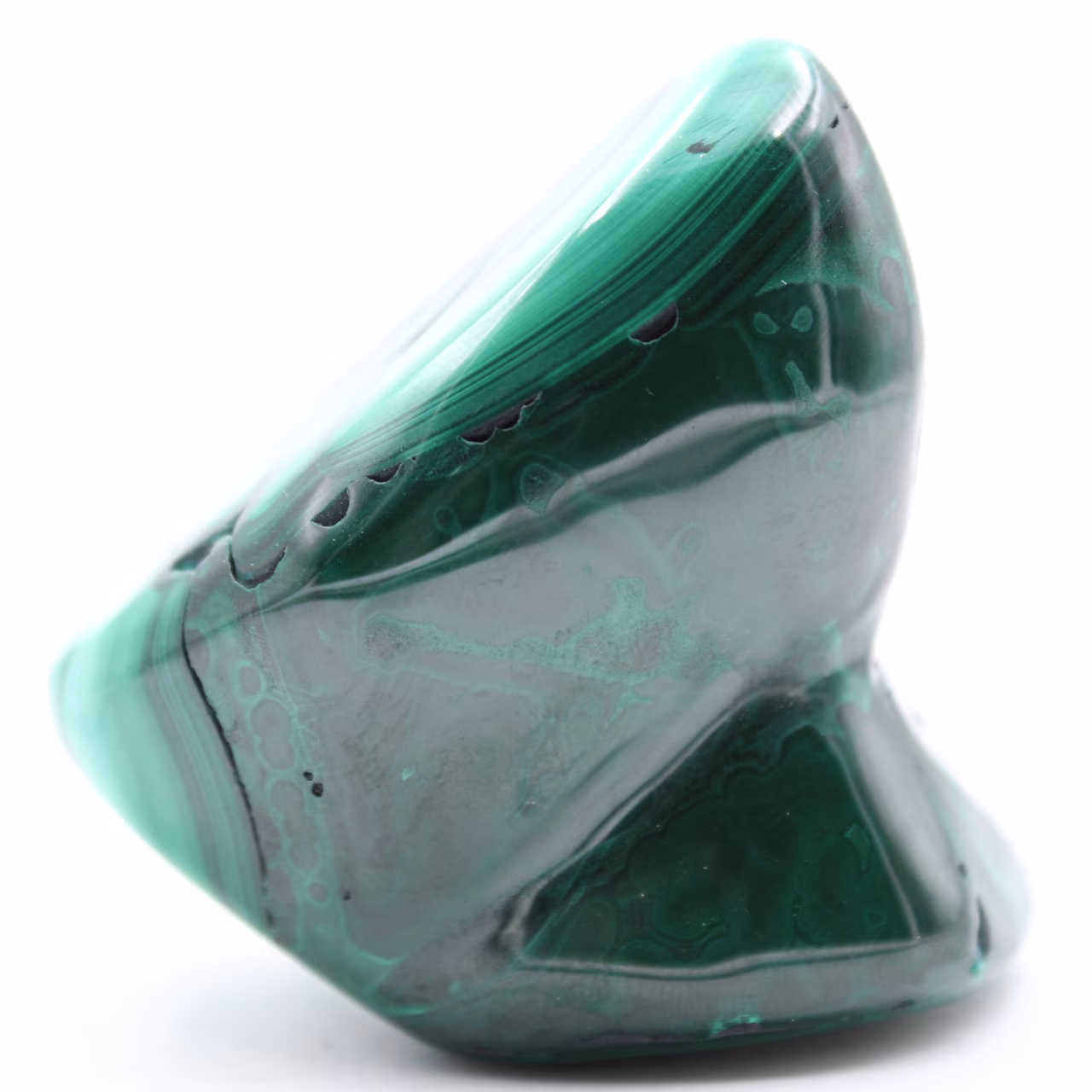 Malachite polished stone