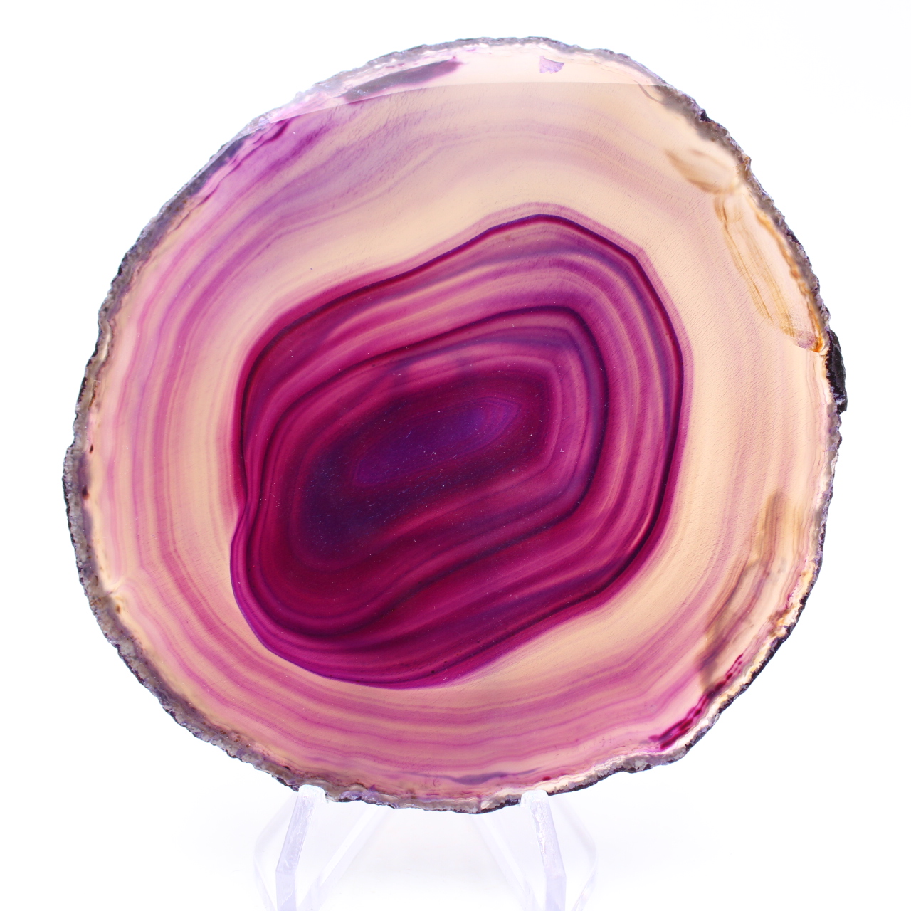 Slice of purple agate