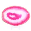 Slice of pink agate - 0
