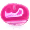 Slice of pink agate - 0