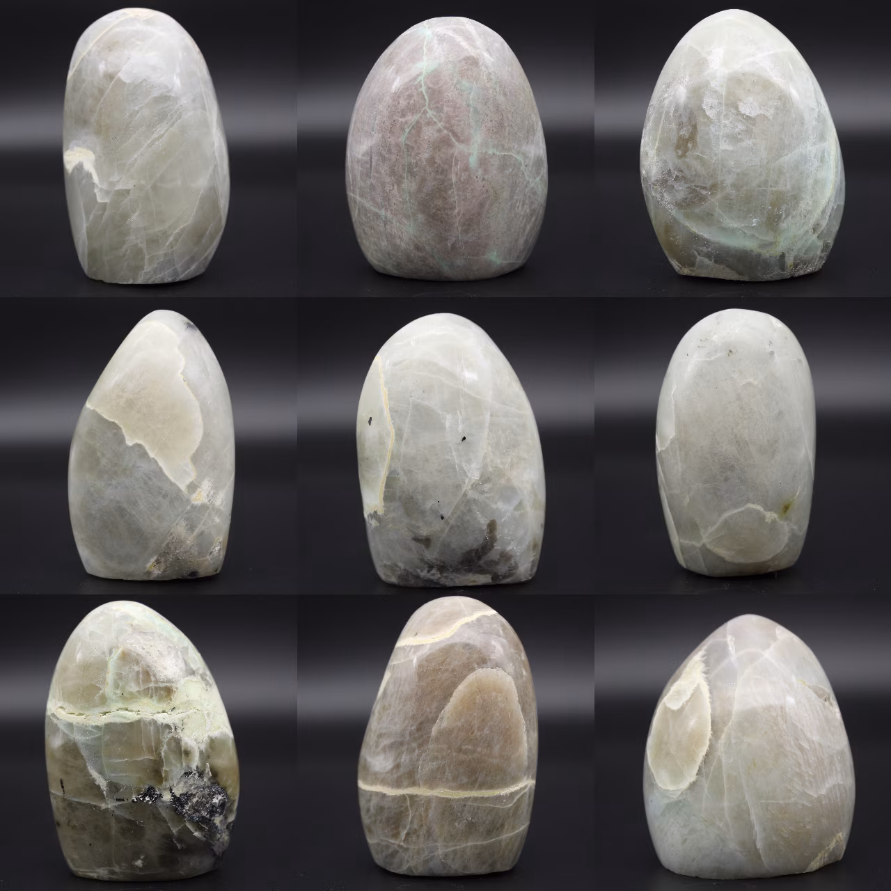 Polished garnierite stone
