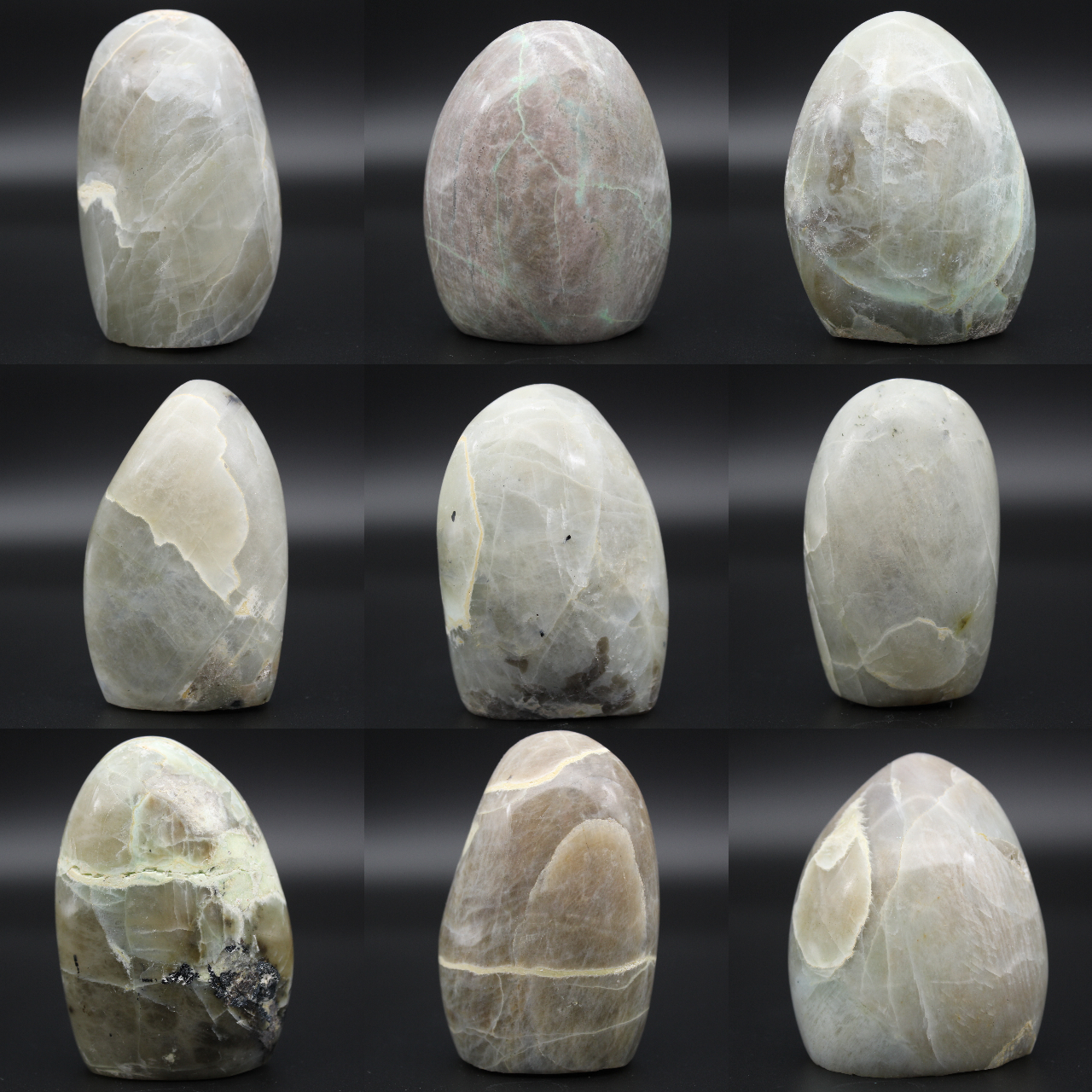 Polished garnierite stone