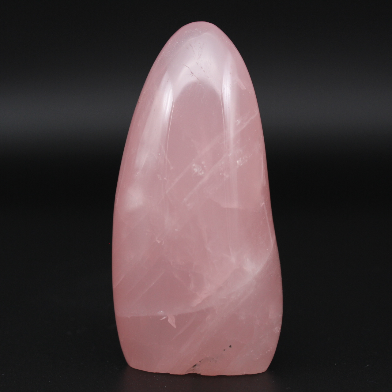 Free-form rose quartz