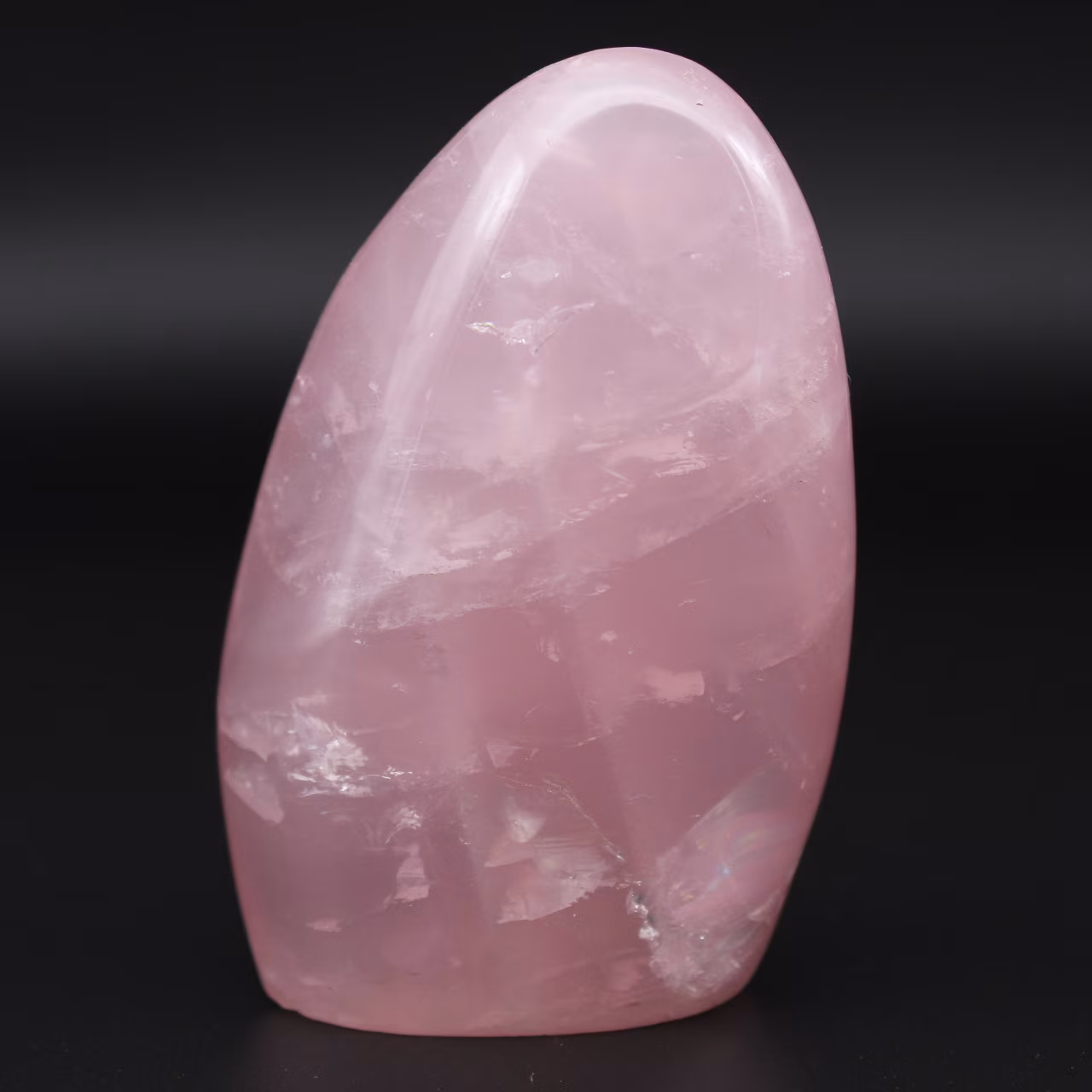 Free-form rose quartz