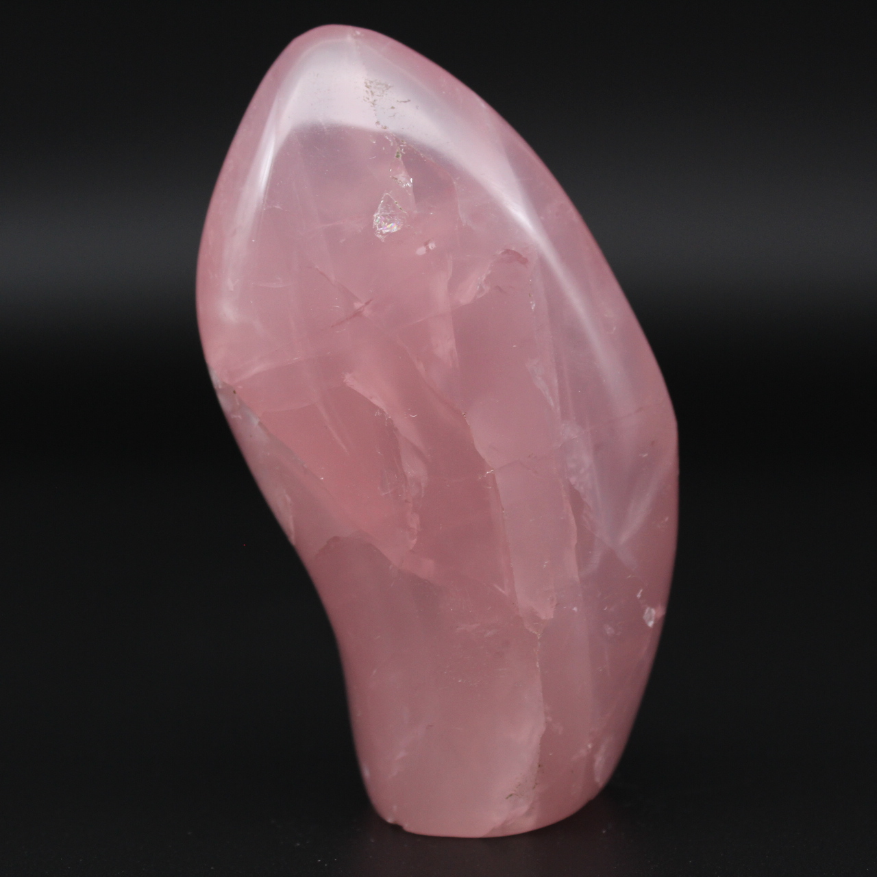 Free-form rose quartz