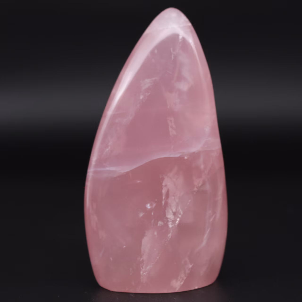 Free-form rose quartz