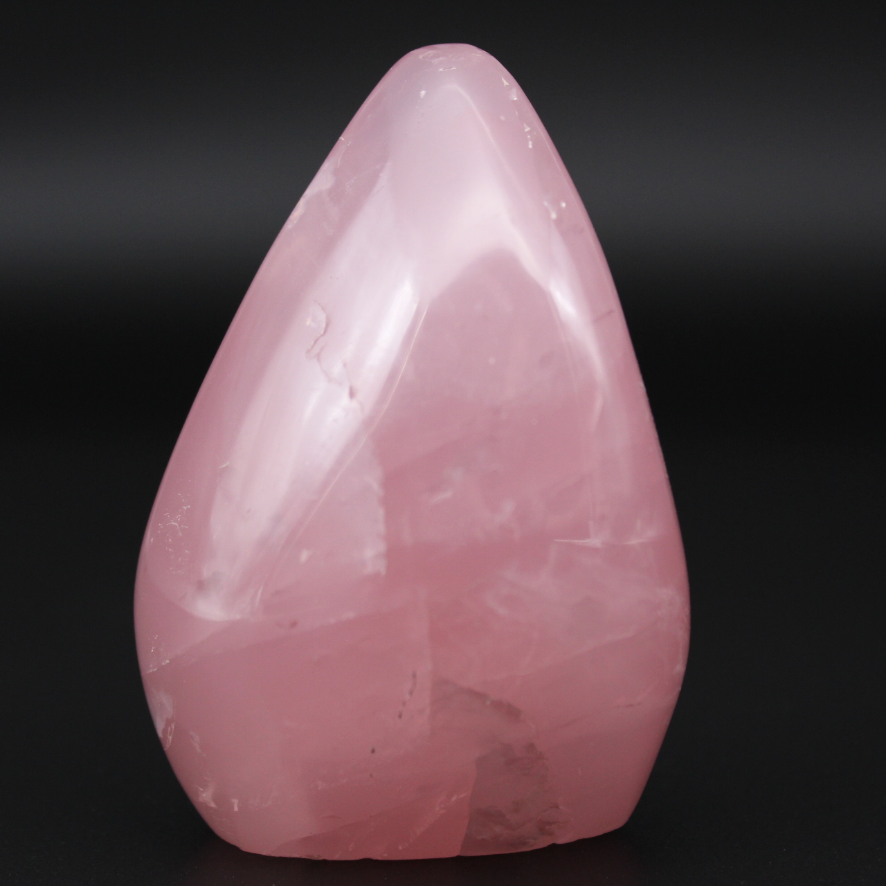 Free-form rose quartz