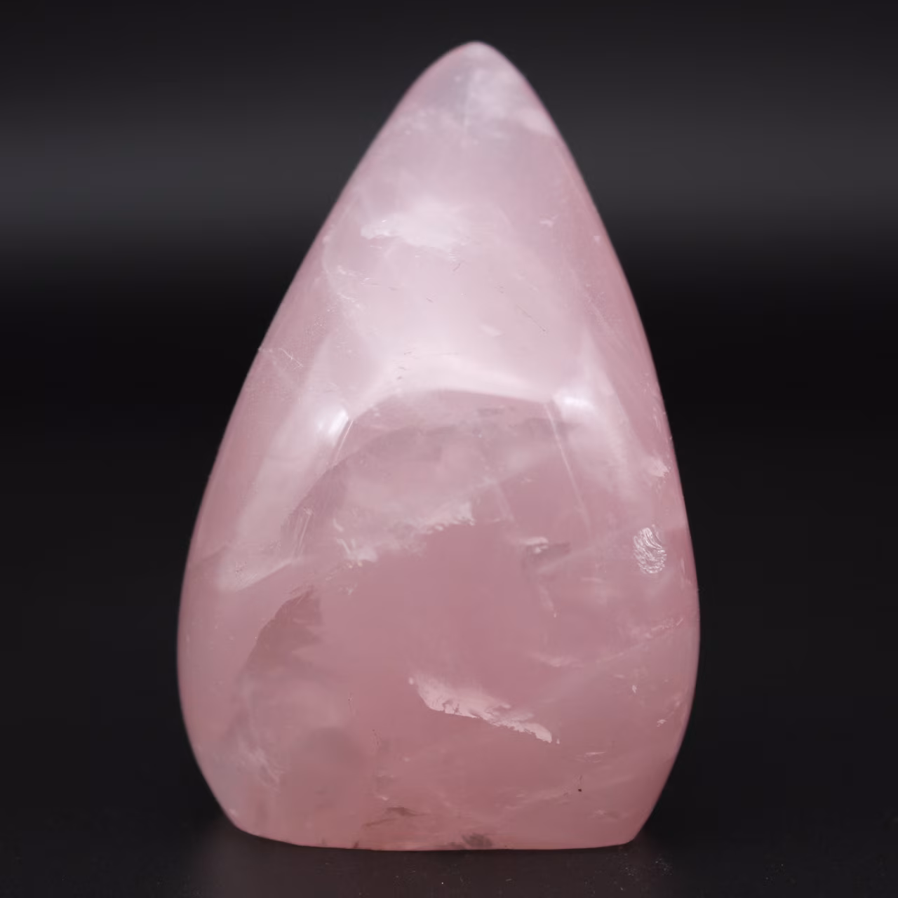 Free-form rose quartz