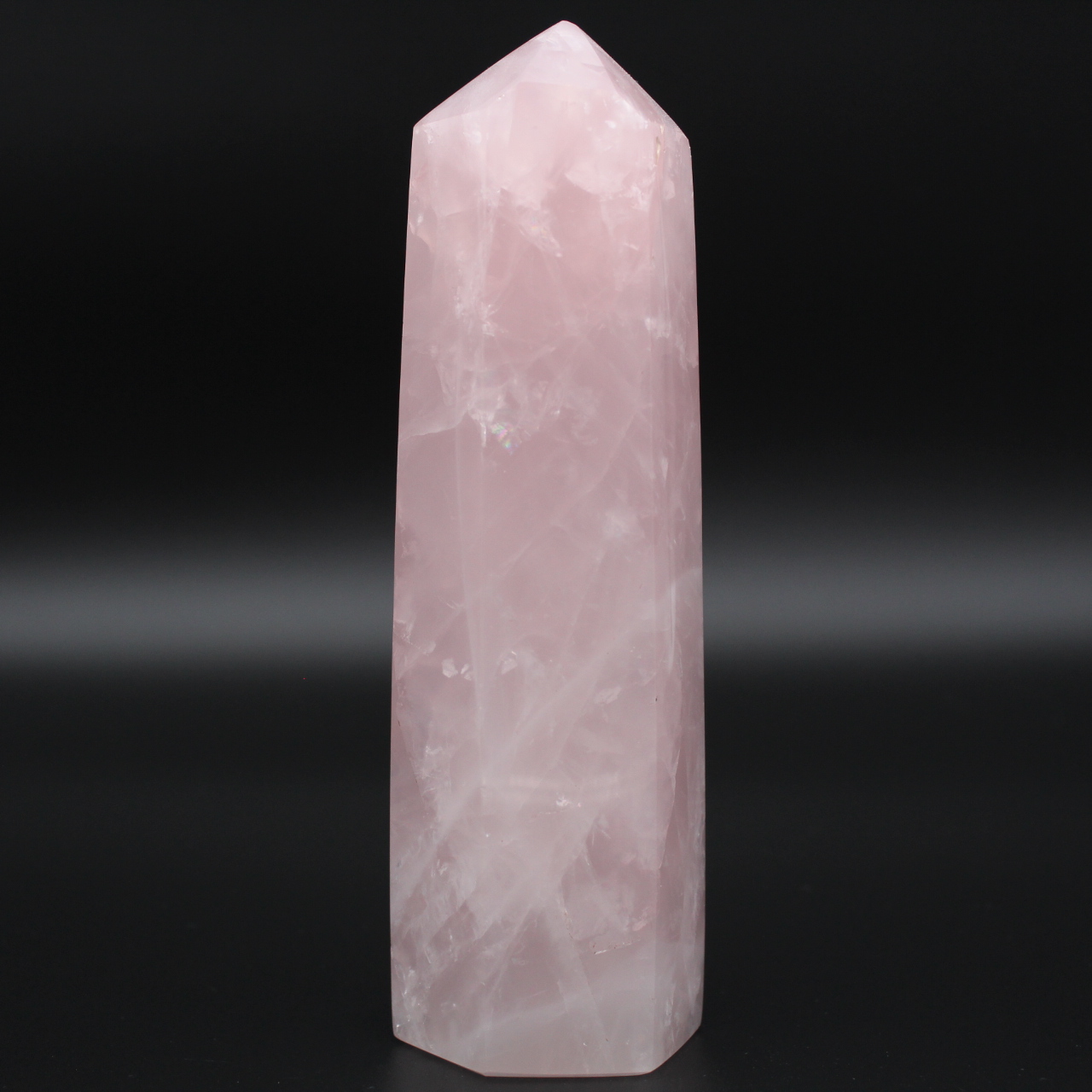 Rose quartz prism