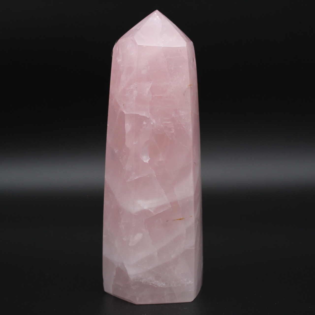 Rose quartz prism