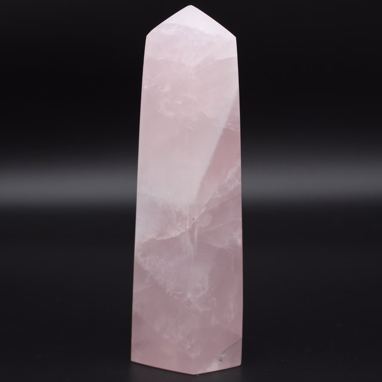Rose quartz prism