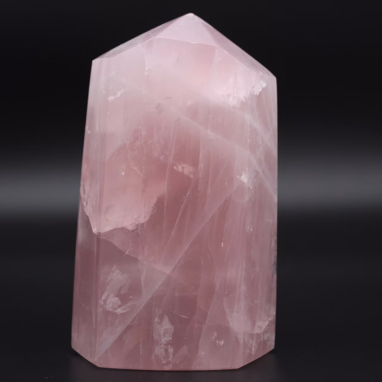 Rose quartz prism