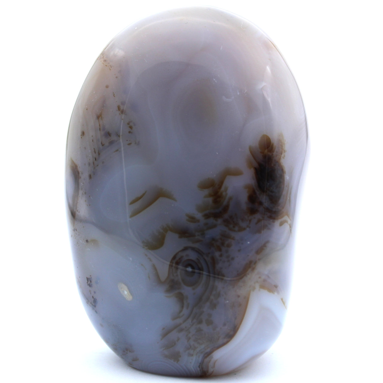 Polished agate stone